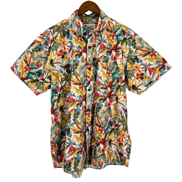 Howler Brothers Tropical Print Button Down Shirt Men’s Large - Picture 1 of 12